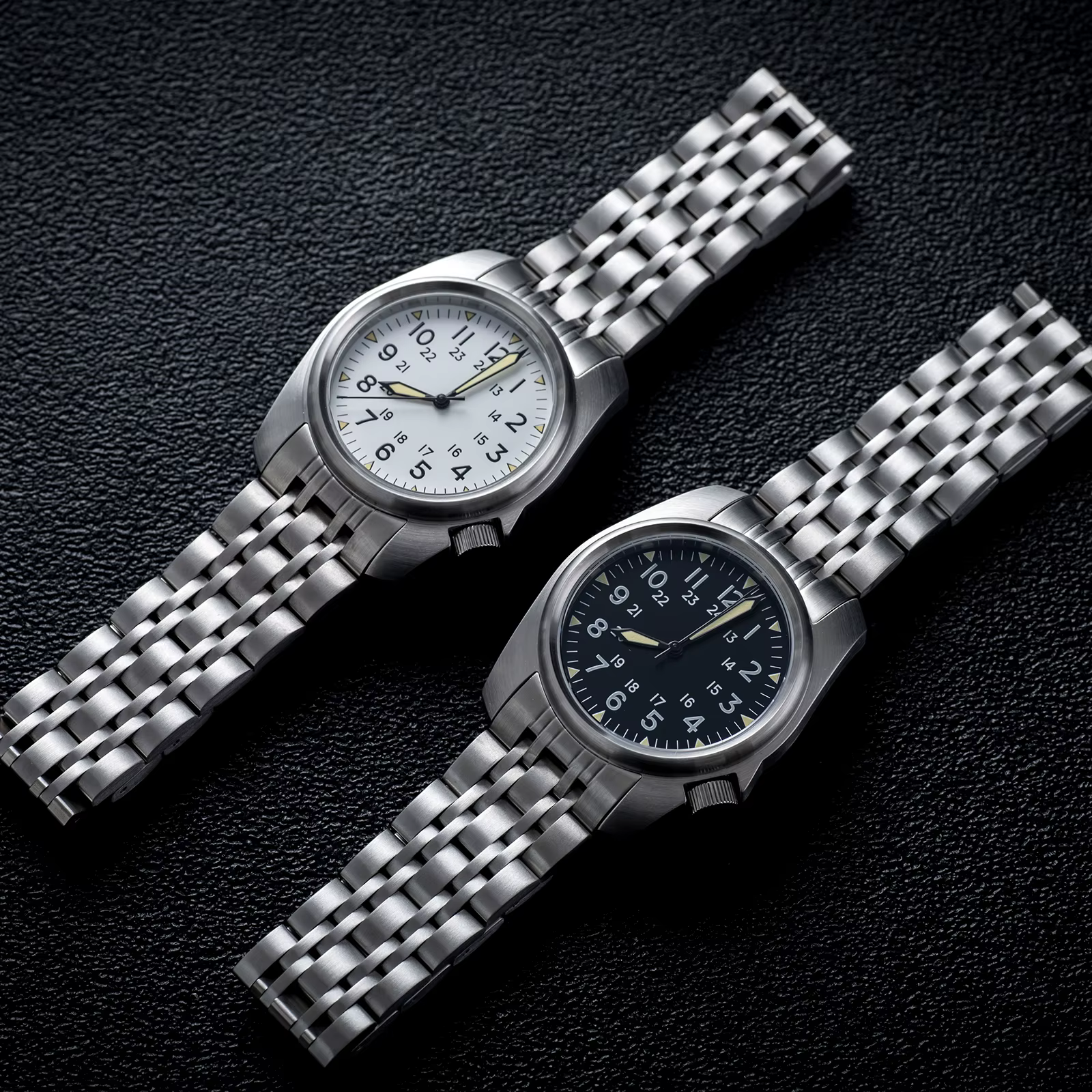 Saphir cristal hommes montres japon mouvement étanche 5Bar natation luxe affaires en acier inoxydabl