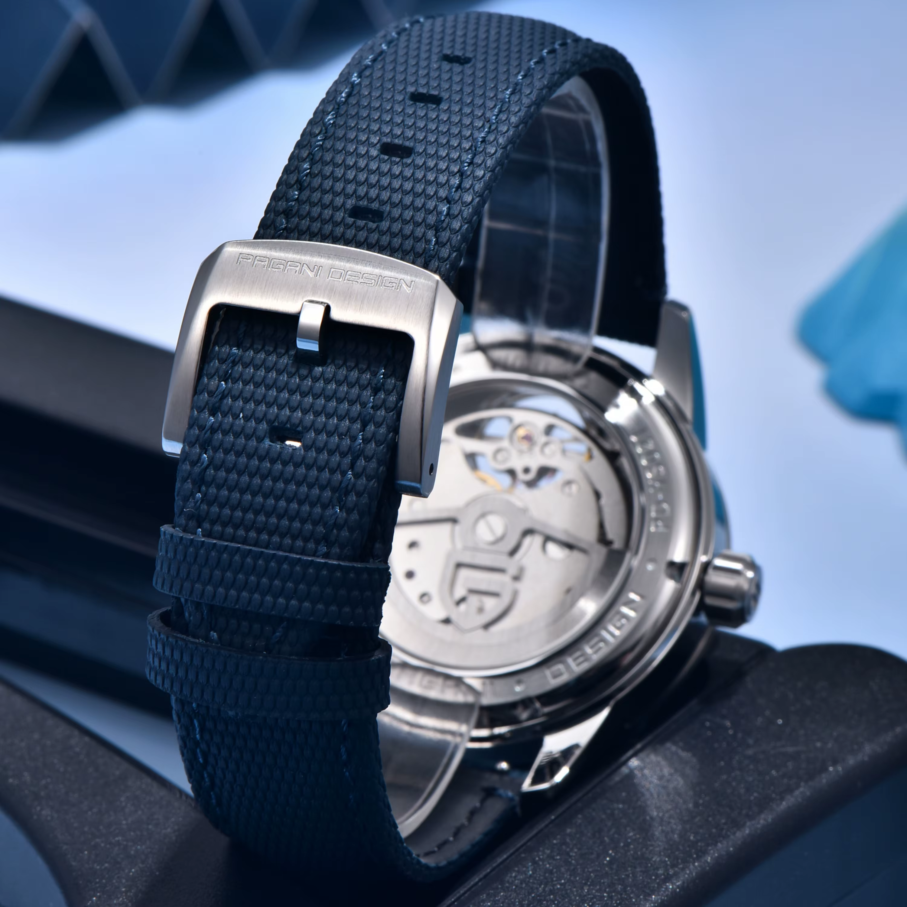 Montre mécanique pour homme PAGANI DESIGN 2026 E3255Y 41 mm, cristal saphir, acier inoxydable, calen