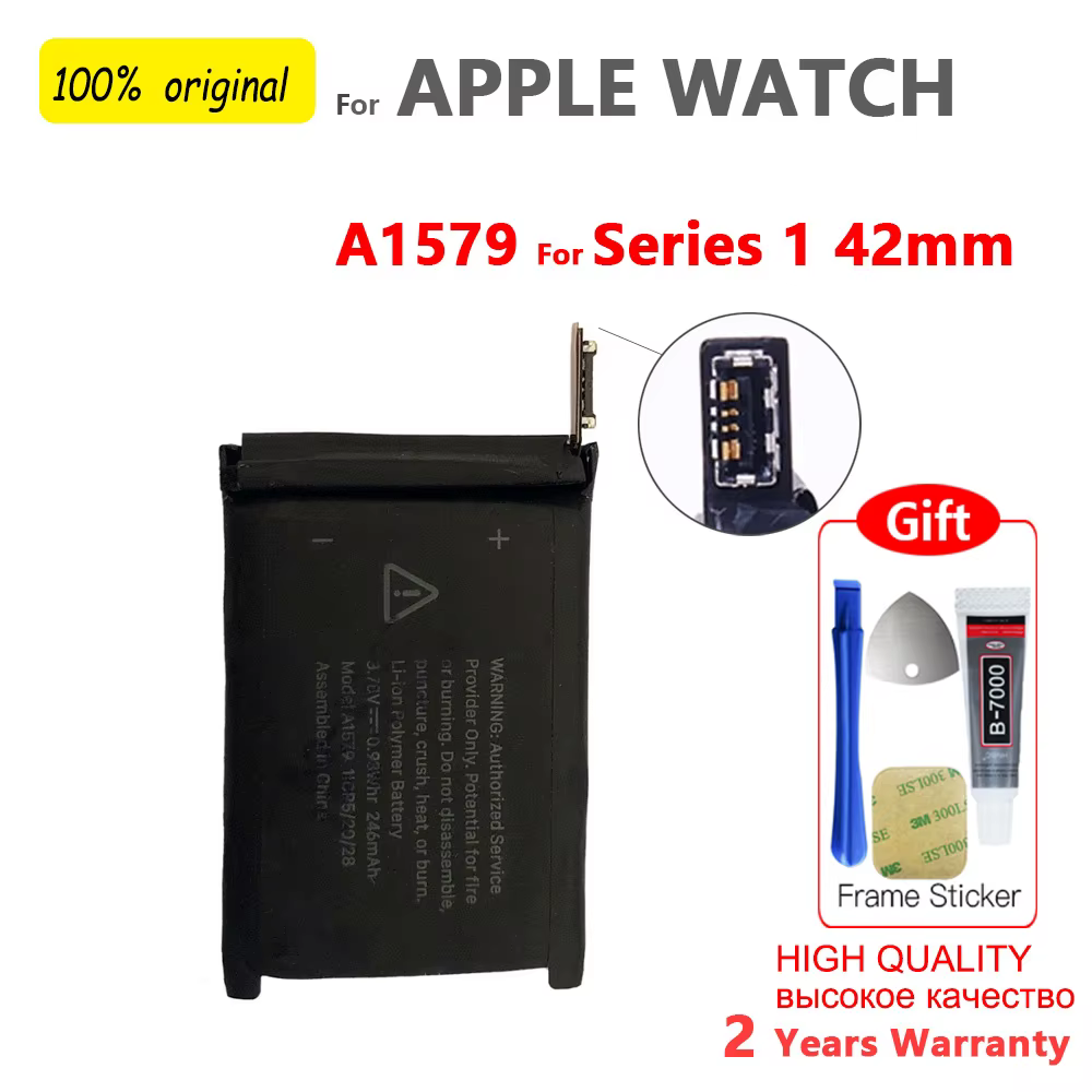 Batterie de remplacement d'origine pour Apple Watch Series SE 1 2 3 4 5 6 7 8 iWatch SE S1 S2 S3 S4 