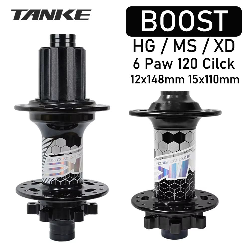 TANKE moyeu de vélo vtt BOOST 148 moyeux de vélo 120 clic 6 griffes portant 32H 28H HG XD MS frein à