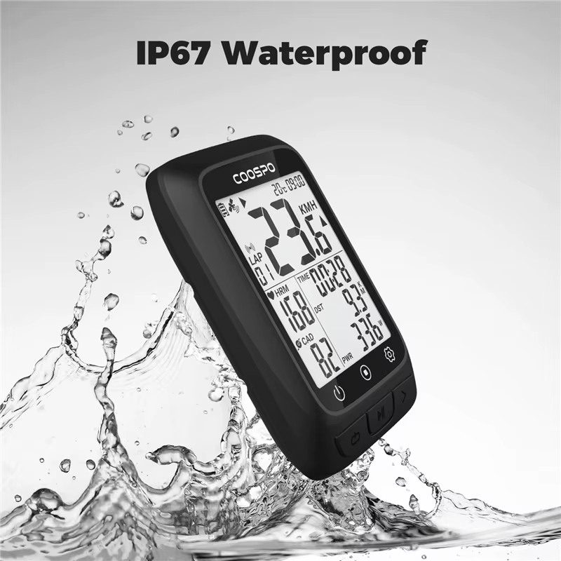 Coospo – compteur de vélo sans fil BC107, GPS, odomètre, compteur de vitesse, 2.4 pouces, bluetooth 