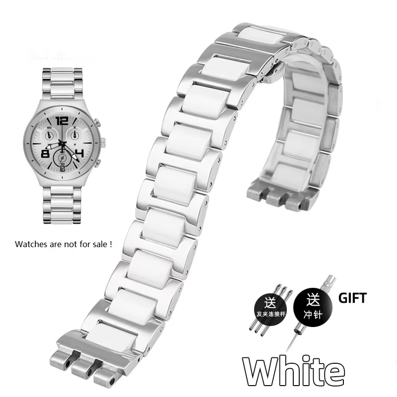 Chaîne de montre de haute qualité pour Swatch Irony Collection classique YVS441G YAS112G, bracelet d