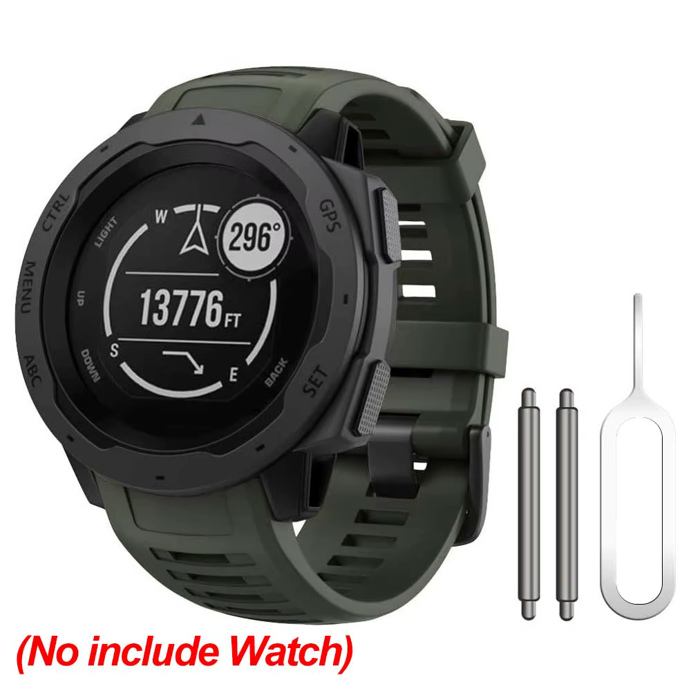 Bracelet pour Garmin Instinct bracelet de montre de Sport en Silicone de haute qualité bracelet régl