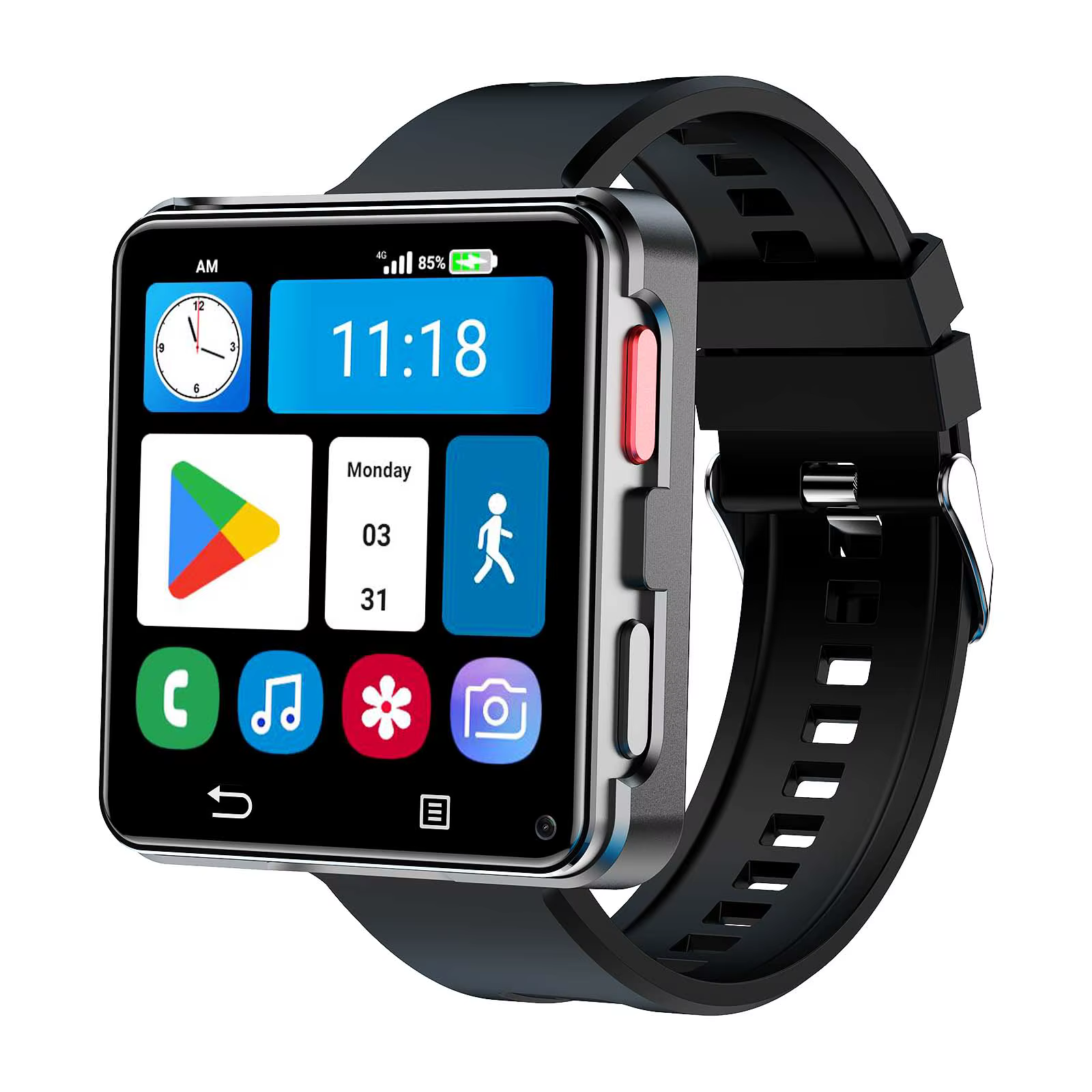 Montre connectée S998 4G avec carte SIM, Android 11.0, WIFI, grand écran 2,64 pouces, double caméra,