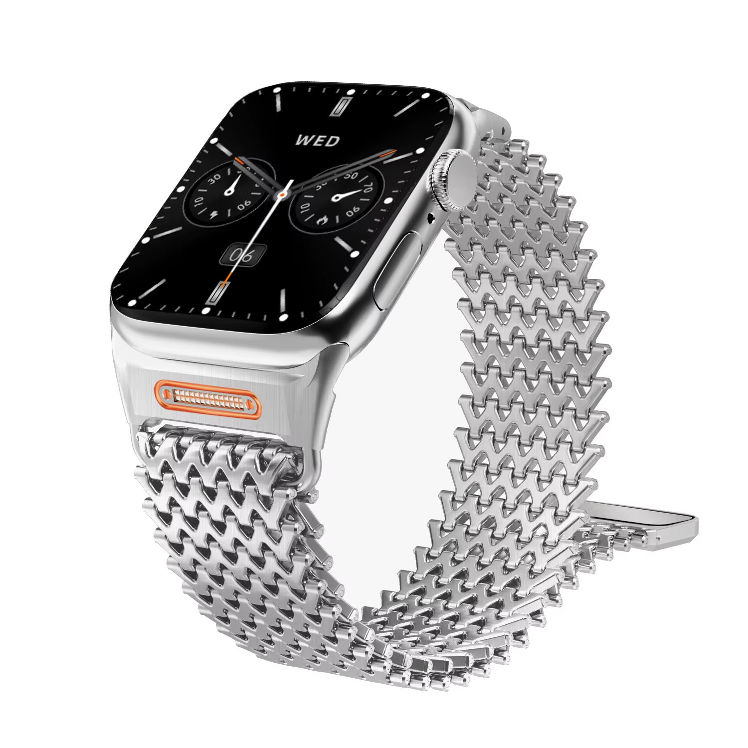 Bracelet magnétique milanais pour Apple Watch Ultra 2, 49mm 46mm 45mm 44mm, bracelets en acier inoxy