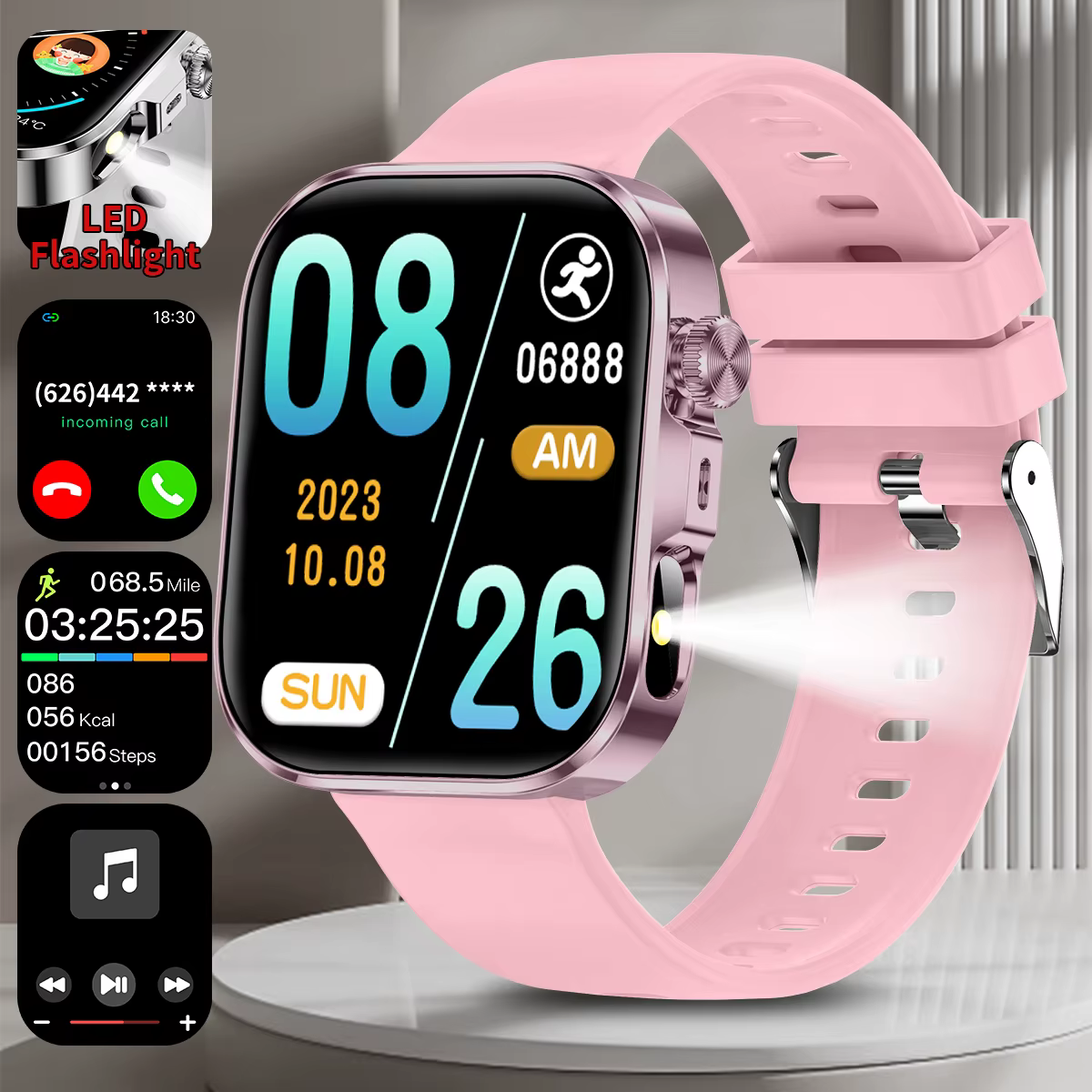 2025 nouvelle montre intelligente chaude 2.01 écran Assistant vocal Bluetooth appel téléphone répons