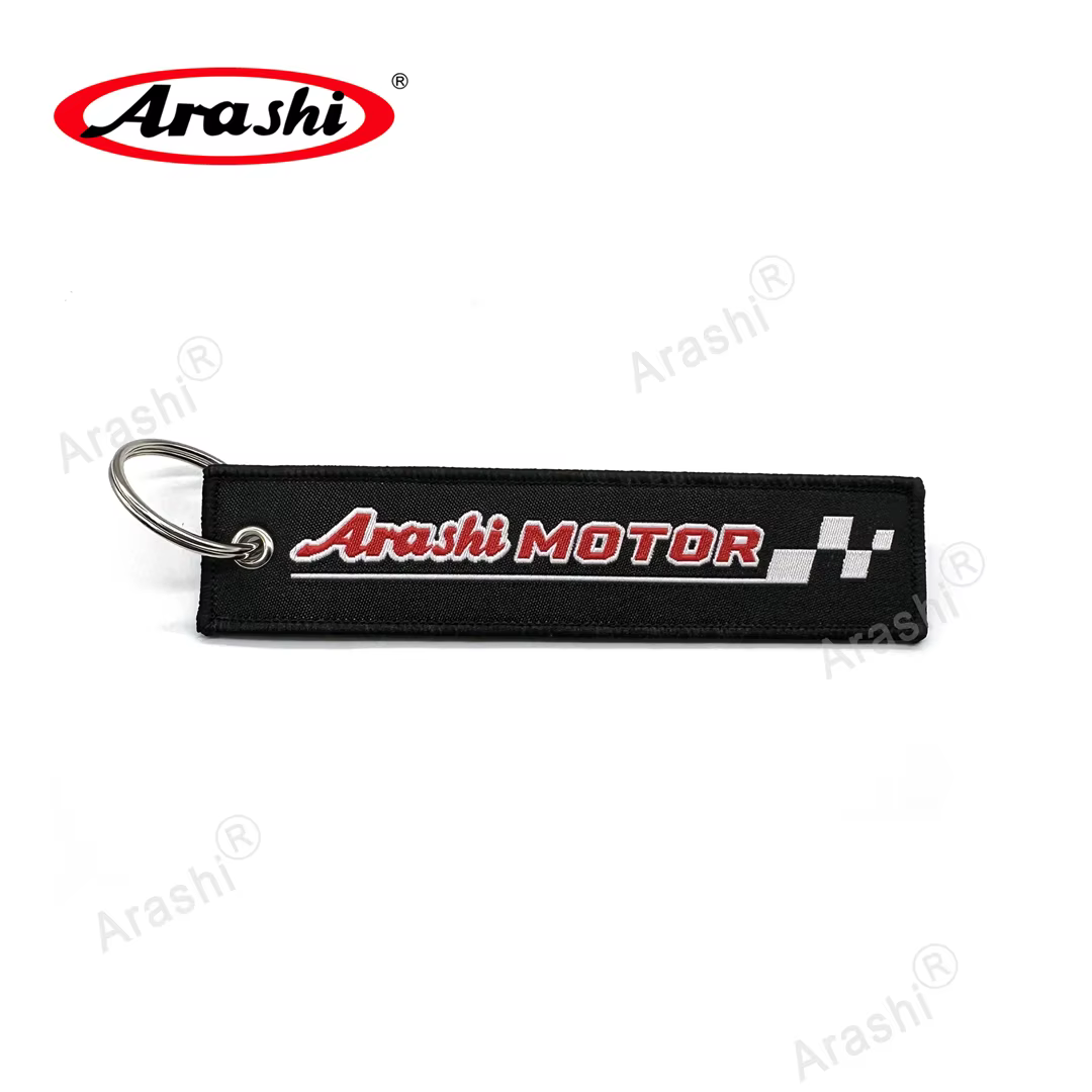 Arashi Logo porte-clés moto voiture porte-clés Double face étiquette mode porte-clés pour hommes cav