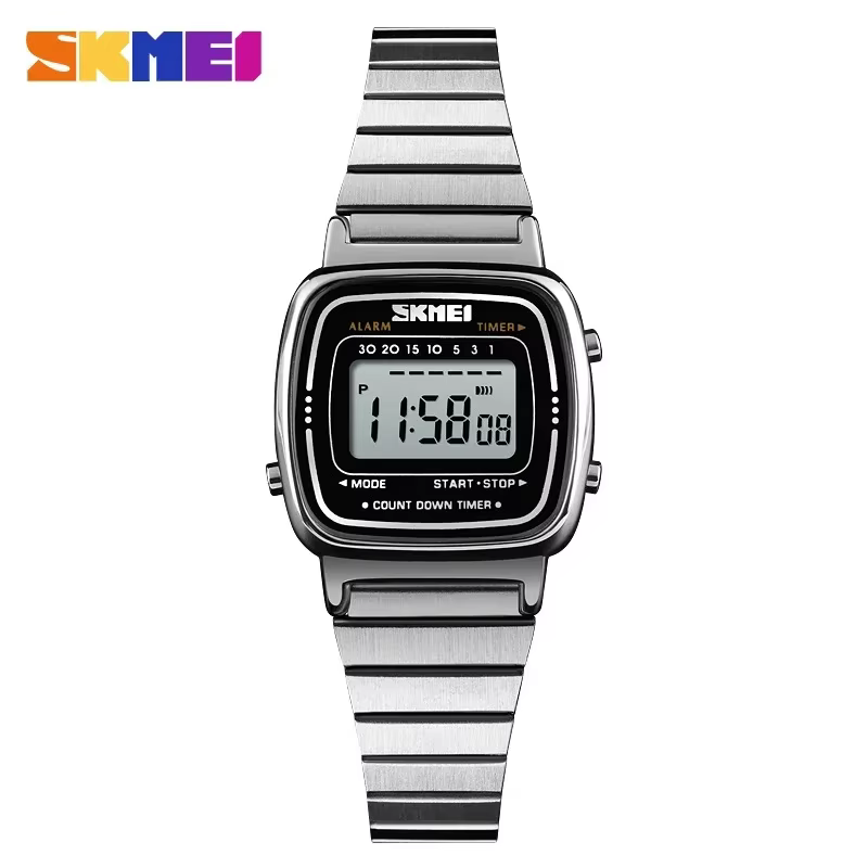 SKMEI femmes 3Bar étanche dames montres petit cadran montre numérique Relogio Feminino mode Sport mo