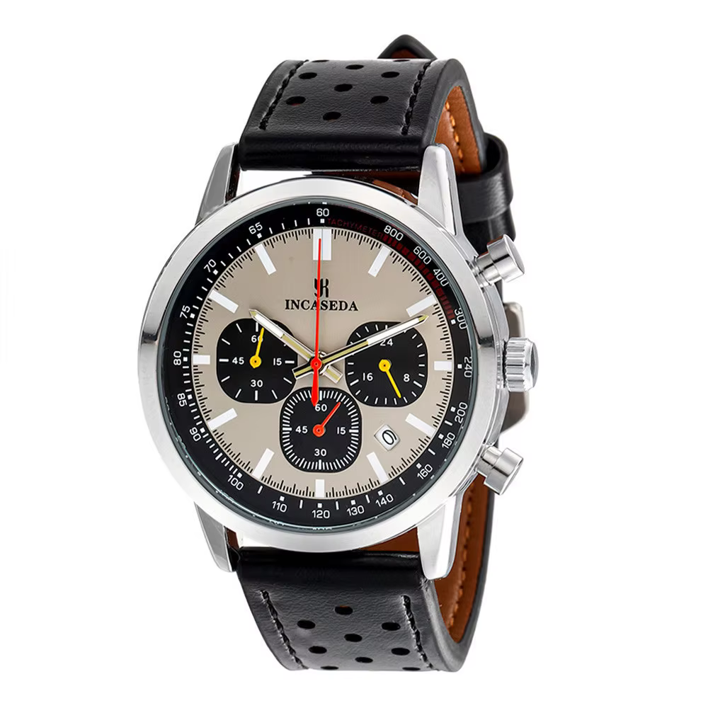 Montre à quartz multifonctionnelle chronographe pour homme, design simple, personnalité unique, brac