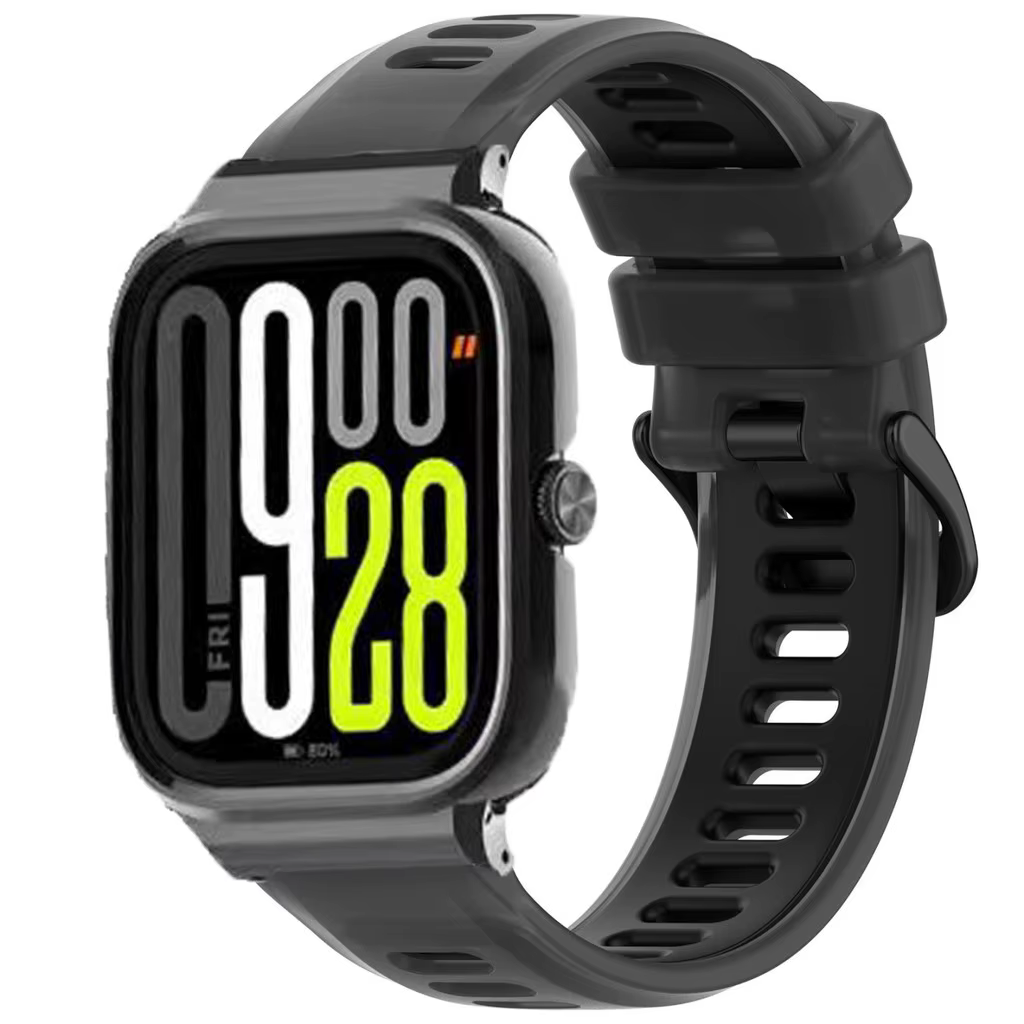Bracelet en Silicone + cadre métallique pour montre intelligente Redmi 4/5, coque de protection avec