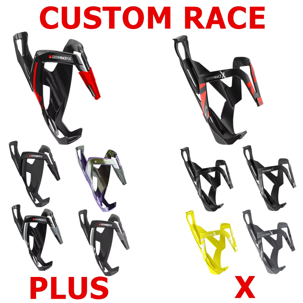 Elite CUSTOM RACE PLUS RACE X Bike Watter Porte-bidon Matériau renforcé de fibres FRP