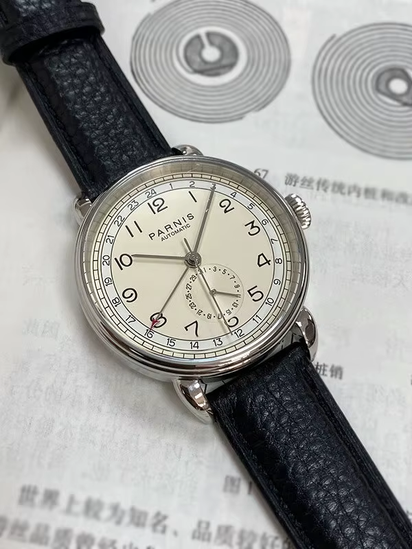 Parnis – montre automatique pour hommes, 42mm, mécanique, étanche 5ATM, miroir saphir