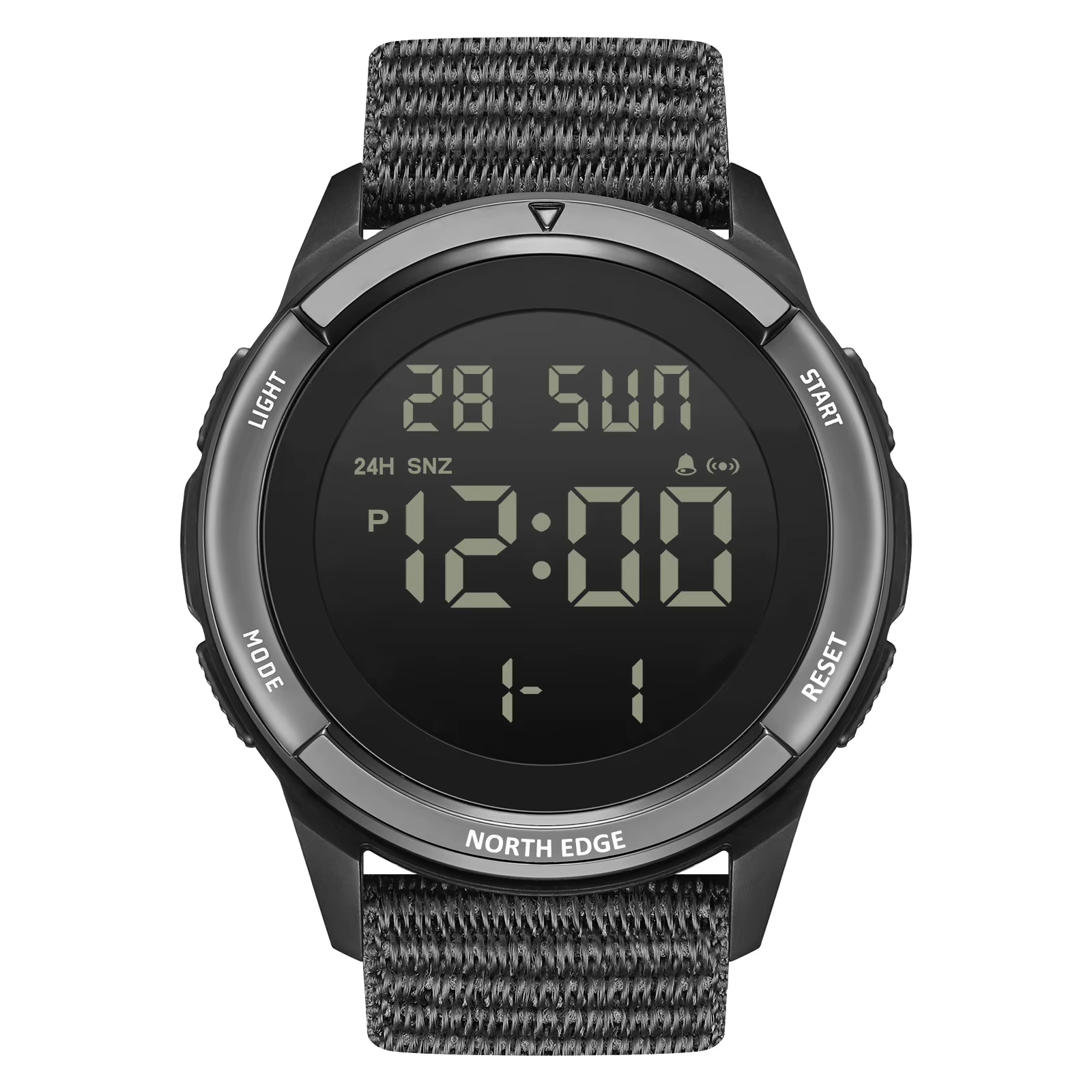 Montre de sport étanche NORTH EDGE ALPS avec calendrier, chronomètre et alarme