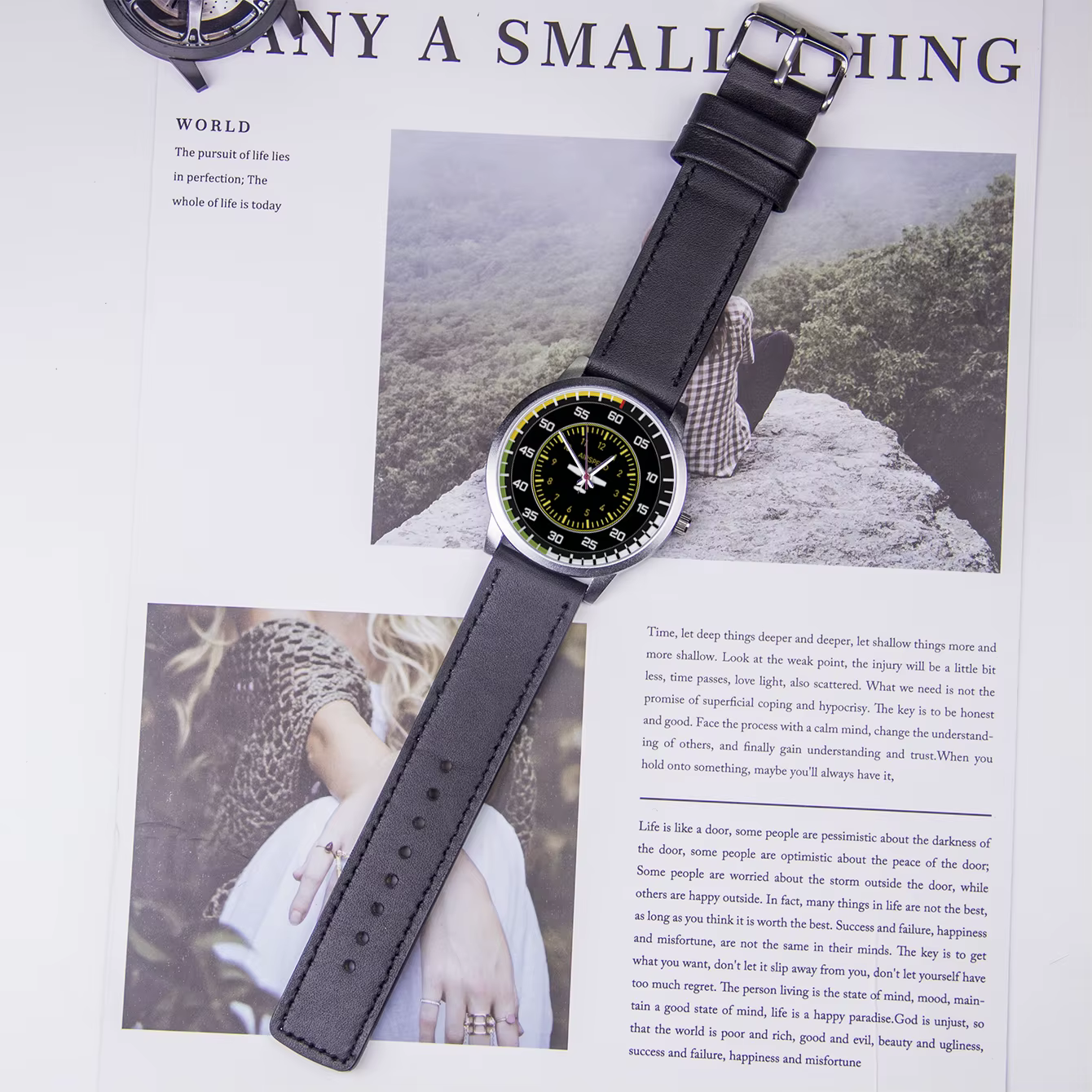 Montre-bracelet électronique classique avec logo pour homme, bricolage original, cadran, nom du mari