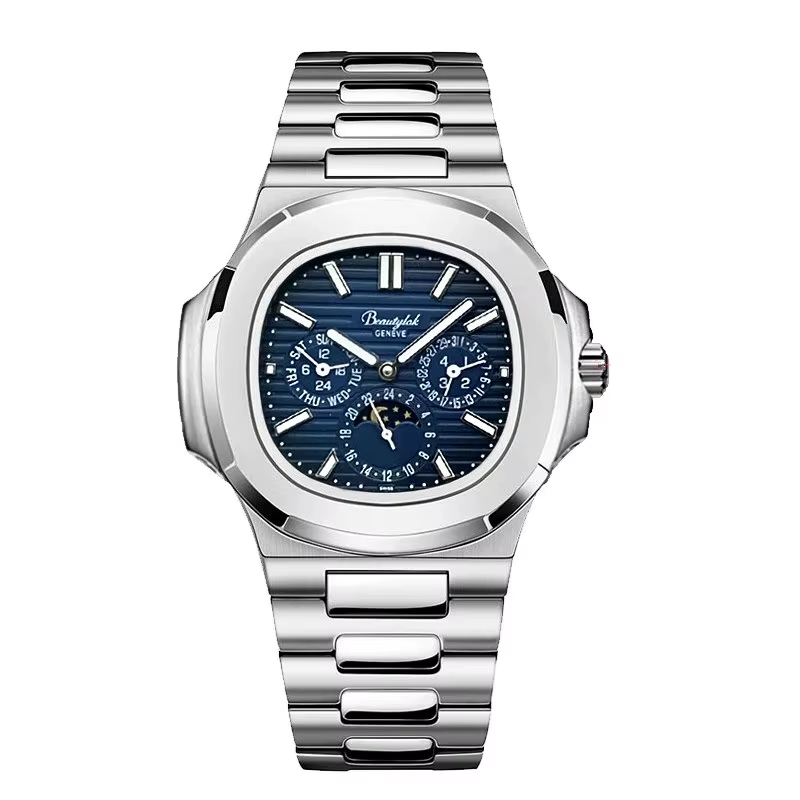 Montre automatique multifonctionnelle Rinifa pour hommes, marque de luxe, montres mécaniques pour ho