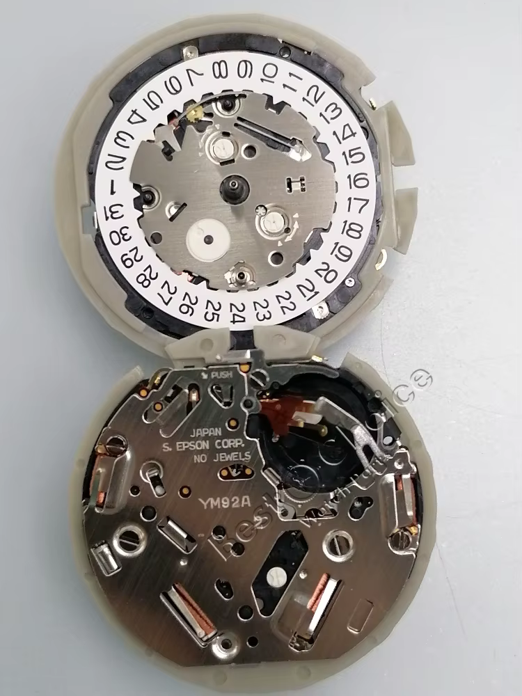 Nouveau mouvement japonais YM92 mouvement à quartz YM92A avec calendrier blanc accessoires de montre