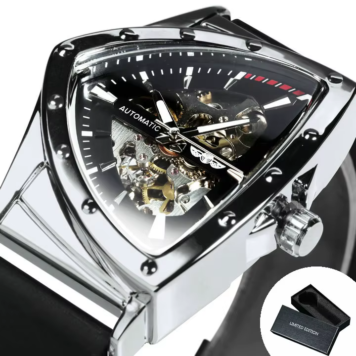 Montre mécanique squelette WINNER Sports pour hommes, montre automatique dorée tendance, montres de