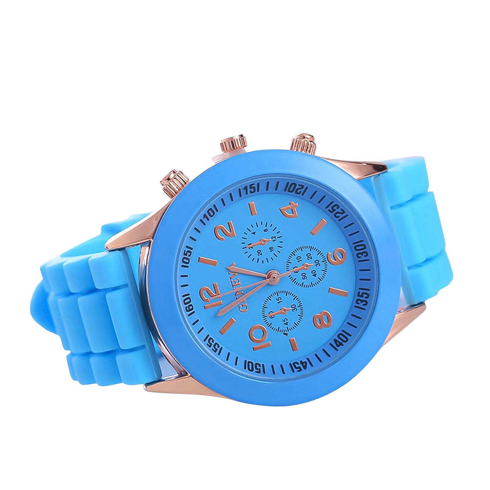 Montres étanches pour hommes et femmes, montre-bracelet à Quartz, cadran circulaire avec chiffres ar