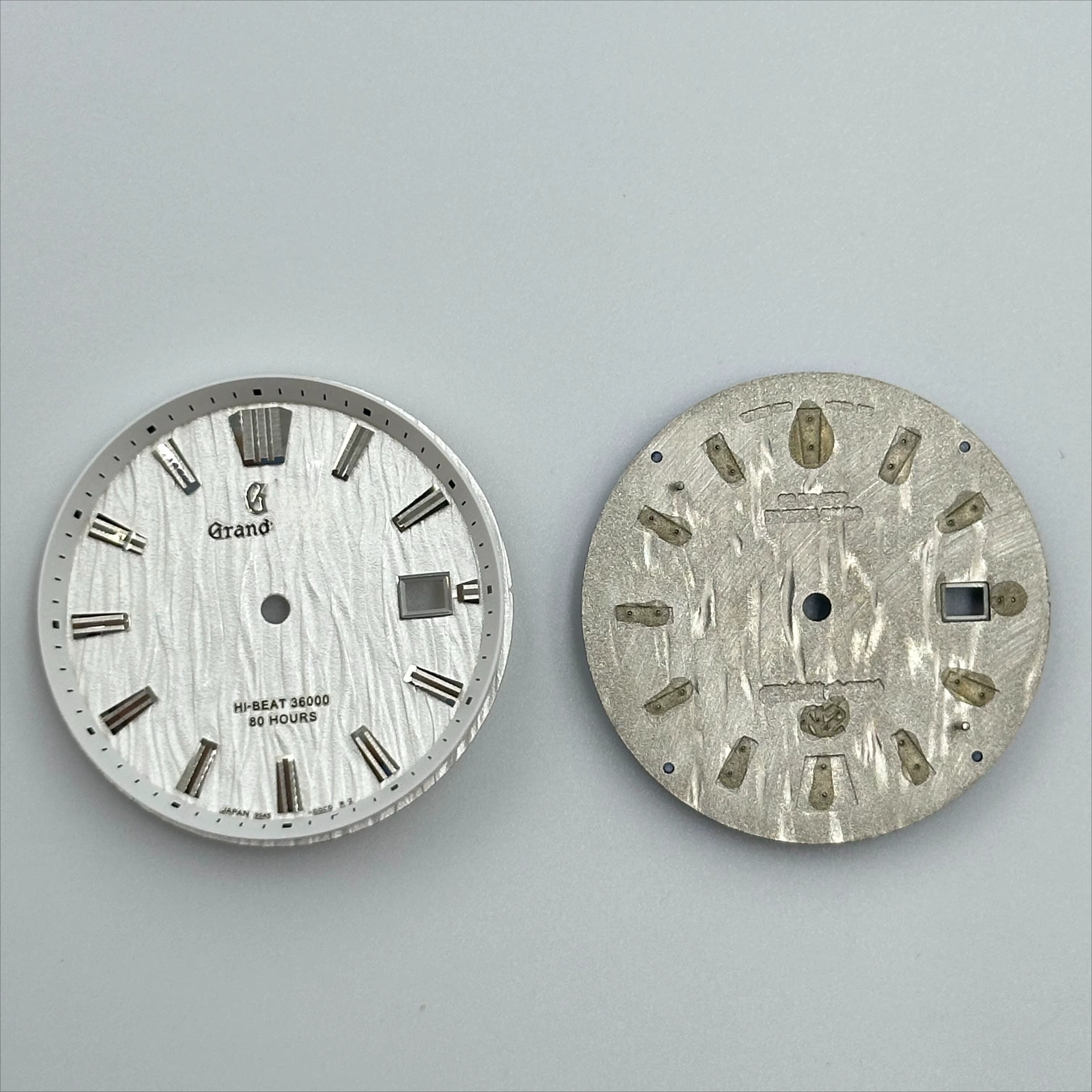 Montre mécanique GS personnalisée, cadran ondulé modifié, diamètre 33,3 mm, sans luminescence, compa