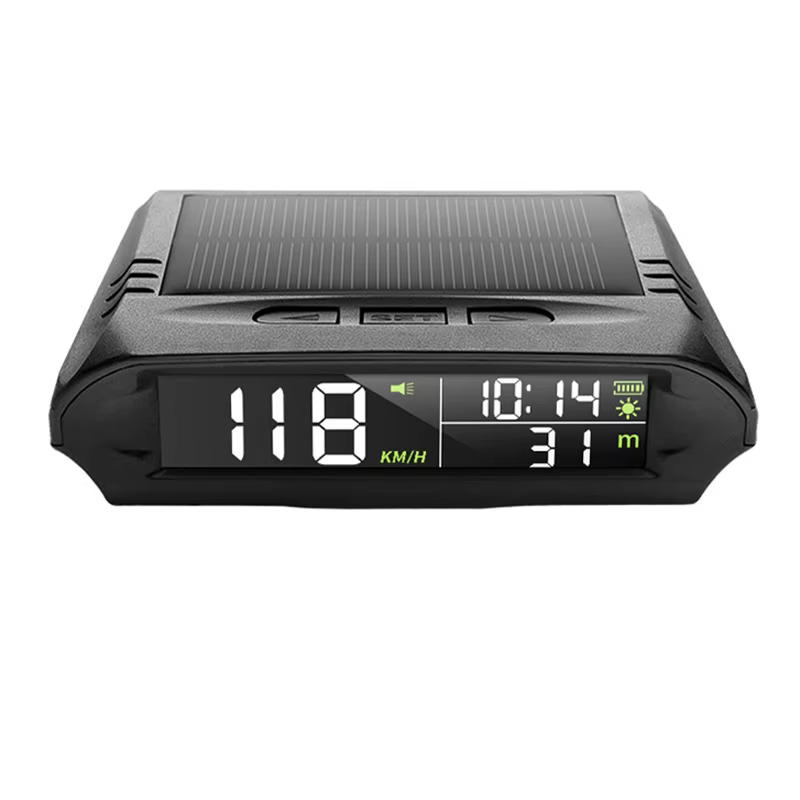 Compteur de vitesse GPS automatique avec charge solaire, affichage tête haute, alarme numérique inte
