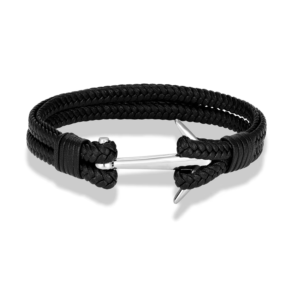 MKENjazz-Bracelet Injecteur Multicouche en Cuir Tissé, Corde Nautique Unisexe, Cadeau Idéal pour Pap