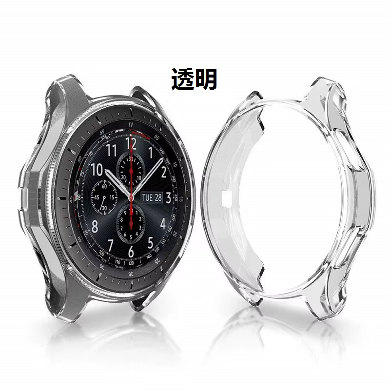 Étui de protection pour Samsung Galaxy Watch 46mm 42mm, cadre de protection, coque souple en TPU pou