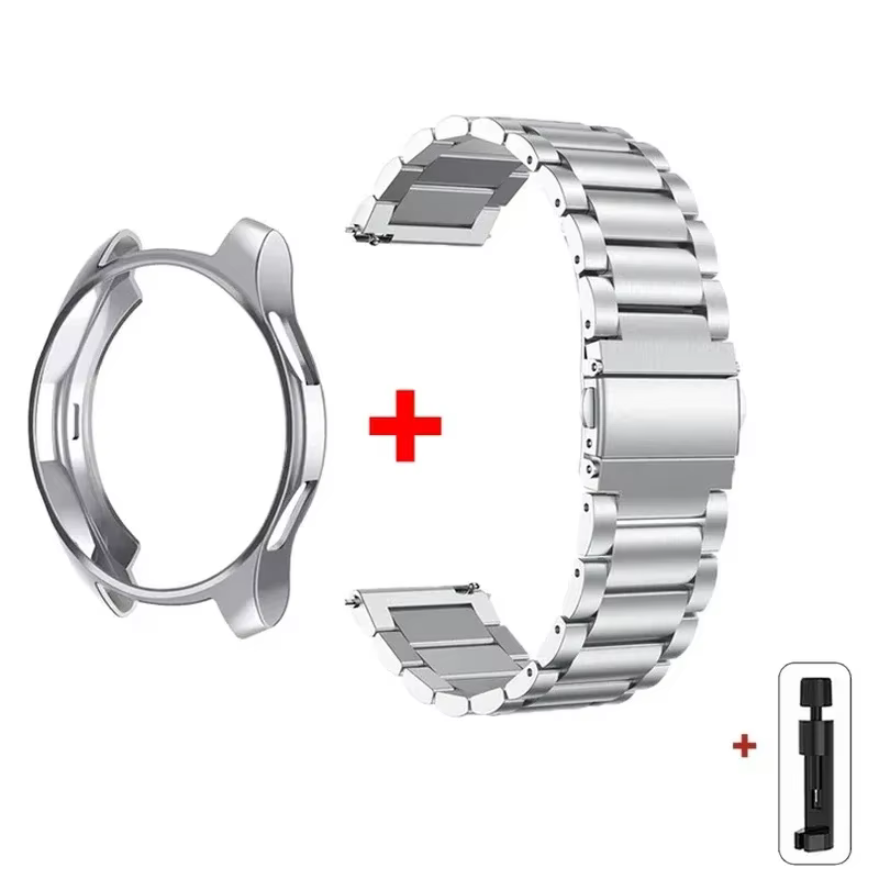Bracelet + étui pour Samsung Galaxy Watch 7 6 5 4 44mm 40mm classique 46mm 42mm Bracelet en acier in