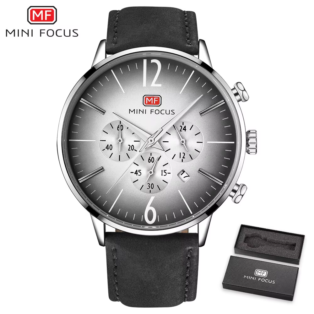 MINI FOCUS mode étanche hommes montres haut de gamme de luxe chronographe Quartz hommes montre brace