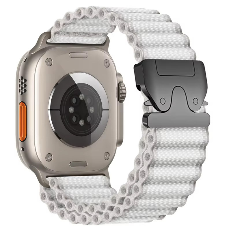 Bracelet de sport tout-terrain pour Apple Watch Band, Bracelet en nylon pour iWatch Series 6 SE, Ult