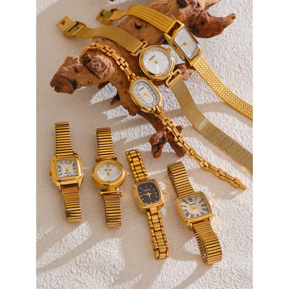 Yhpup – montre pour dames en acier inoxydable, avec mouvement japonais, étanche, poli et brillant, p