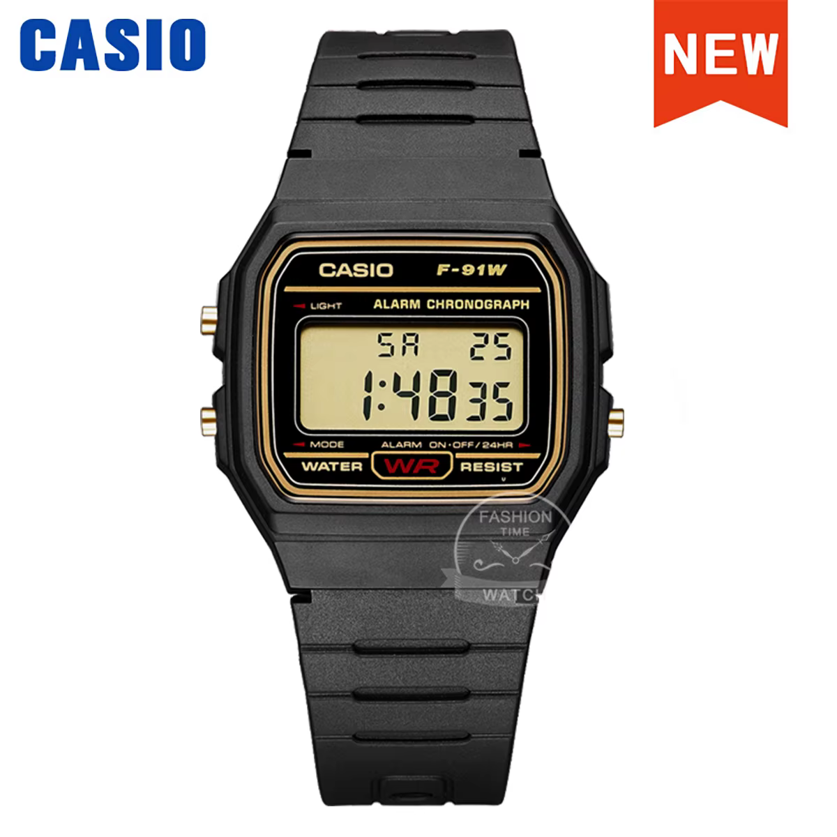 Casio polyvalent petite montre carrée rétro design confortable style classique pour tenue décontract