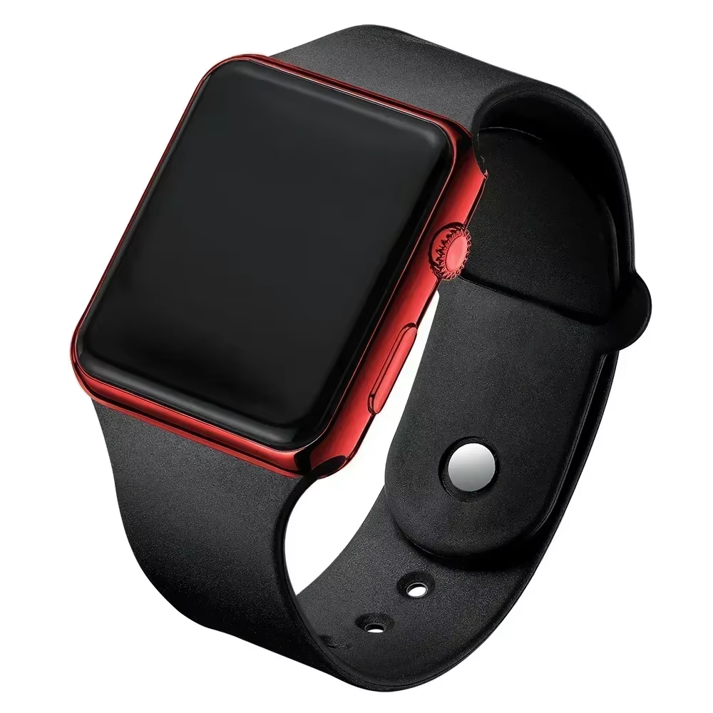 Montres numériques pour hommes femmes électronique carré LED Sport montre-bracelet mode décontracté 