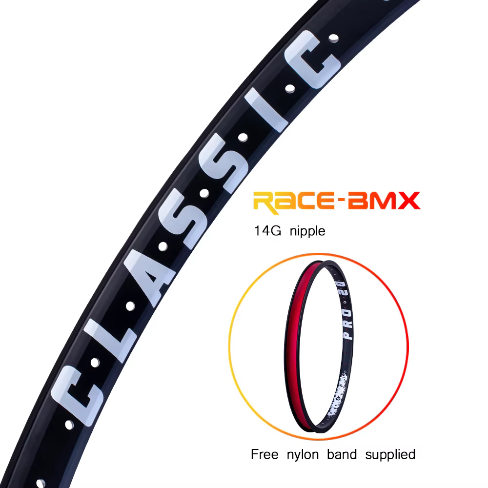 Jante de vélo en alliage Gateshark-BMX Race, double paroi, 36 trous pour moyeu 14G, pièces de vélo,