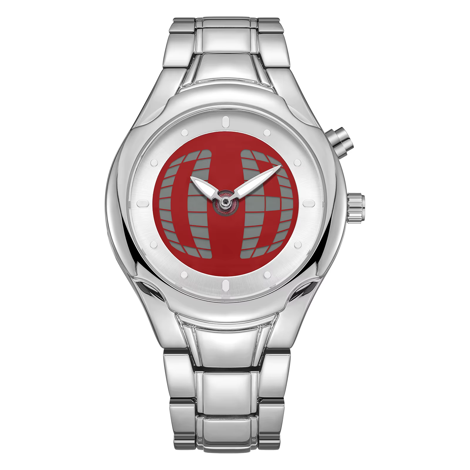Montre à quartz pour homme, avec double batterie et double mouvement, affichage électronique, cadran