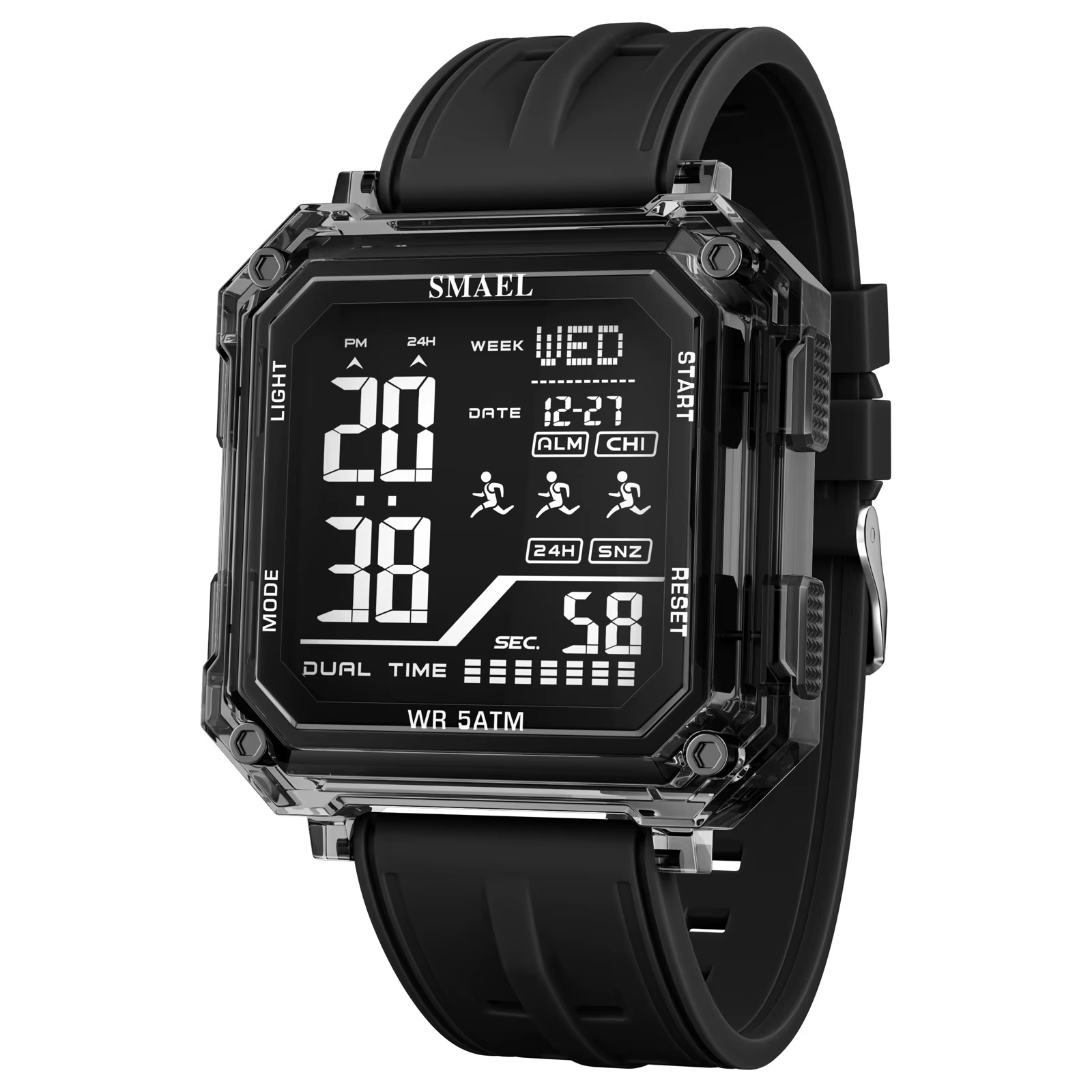 Montres militaires SMAEL pour hommes, montre de sport pour homme, montre de marque de luxe, analogiq