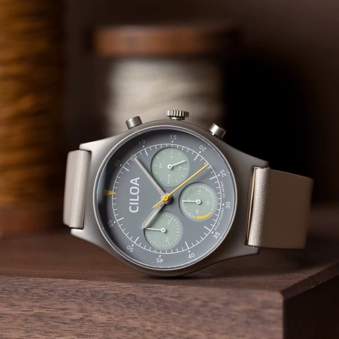 Montre à quartz multifonction, série chronographie, mouvement Sunon, boîtier en acier, diamètre 40 m
