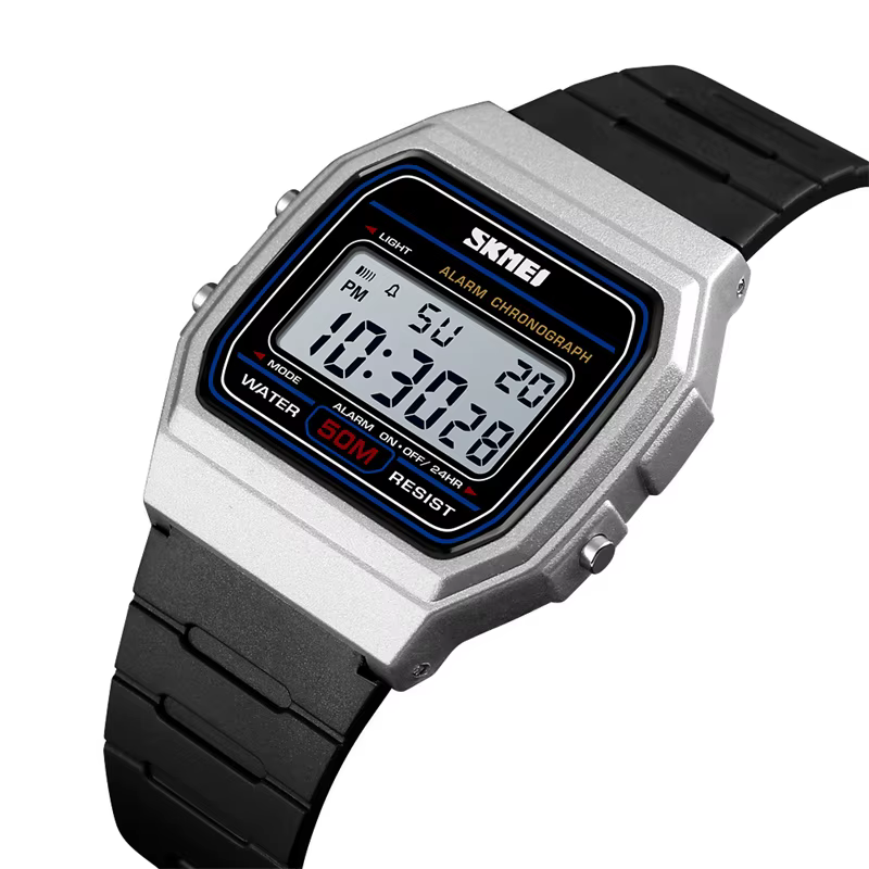 Skmei femmes Led montres étanches mode bracelet en polyuréthane natation numérique Sport montre-brac