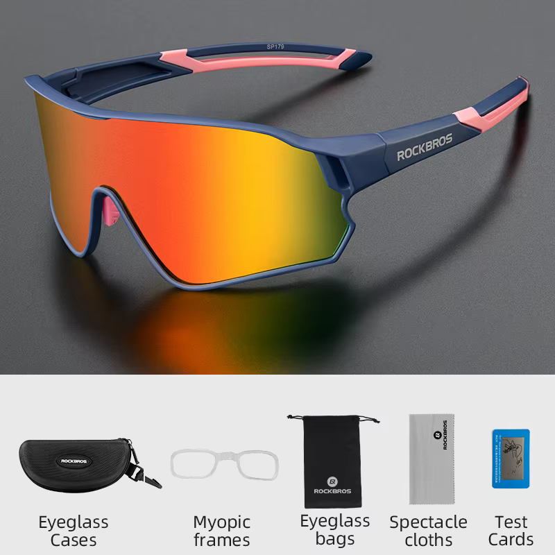 ROCKBROS lunettes de vélo polarisées UV400 Protection solaire lunettes de soleil de cyclisme ultralé