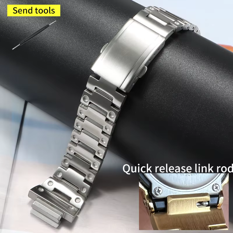 Bracelet modifié pour casio gshock GW-M5610 DW5600 GW-5000 G-5600 GA2100 GM5600 GM2100, 16mm, bracel