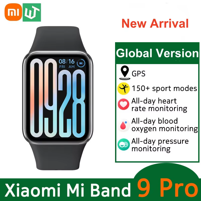 Version Globale Xiaomi Smart Band 9 Pro Bracelet Connecté Écran AMOLED 1,74 pouces Oxygène Sanguin S