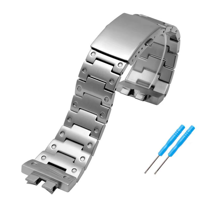 SION L Bracelet de montre en acier inoxydable pour casio g-shock GMW-B5000 GM-B2100 GMB2100 GMC-B210