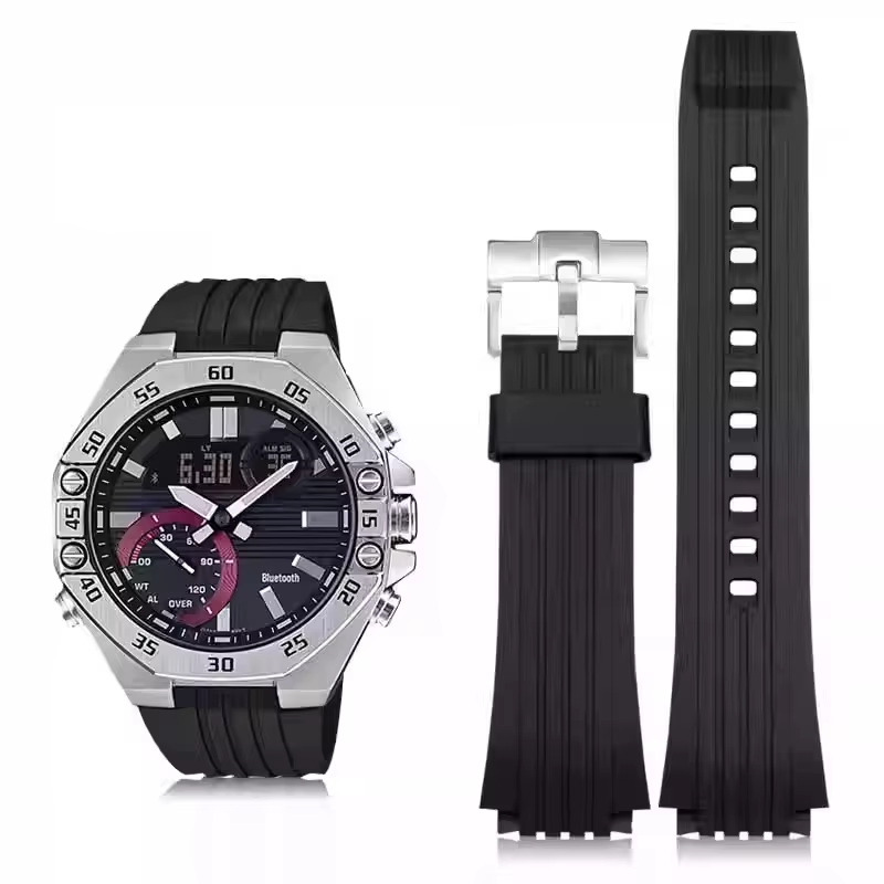 Bracelet de montre en silicone ECB-10 pour la série Casio Edifice ECB-10YP ECB-10AT ECB-950, bracele