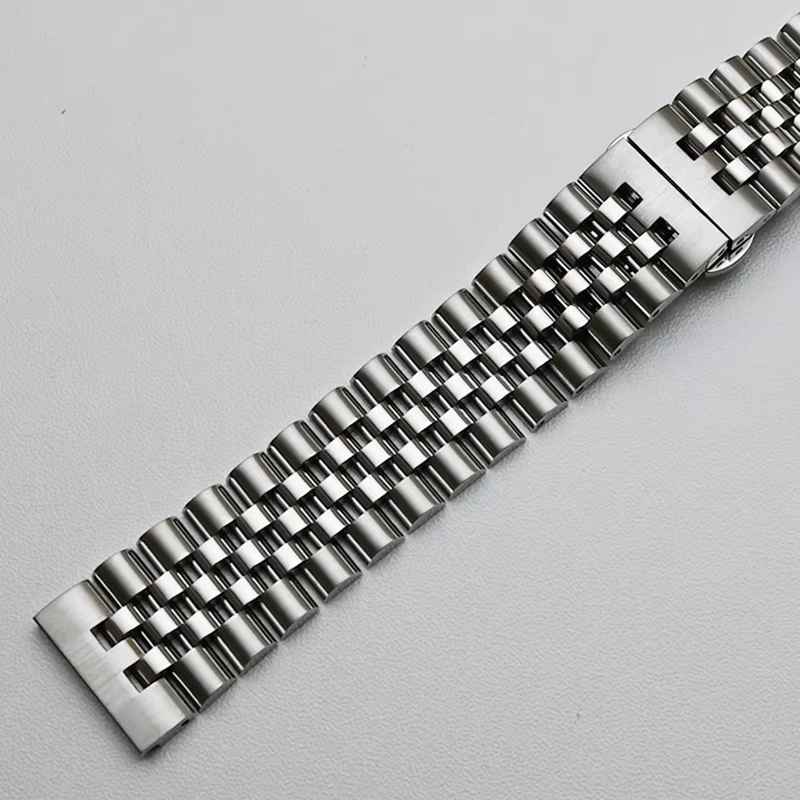 Bracelet de montre à extrémité incurvée Jubilee, bracelet en acier inoxydable, bracelet de rechange,