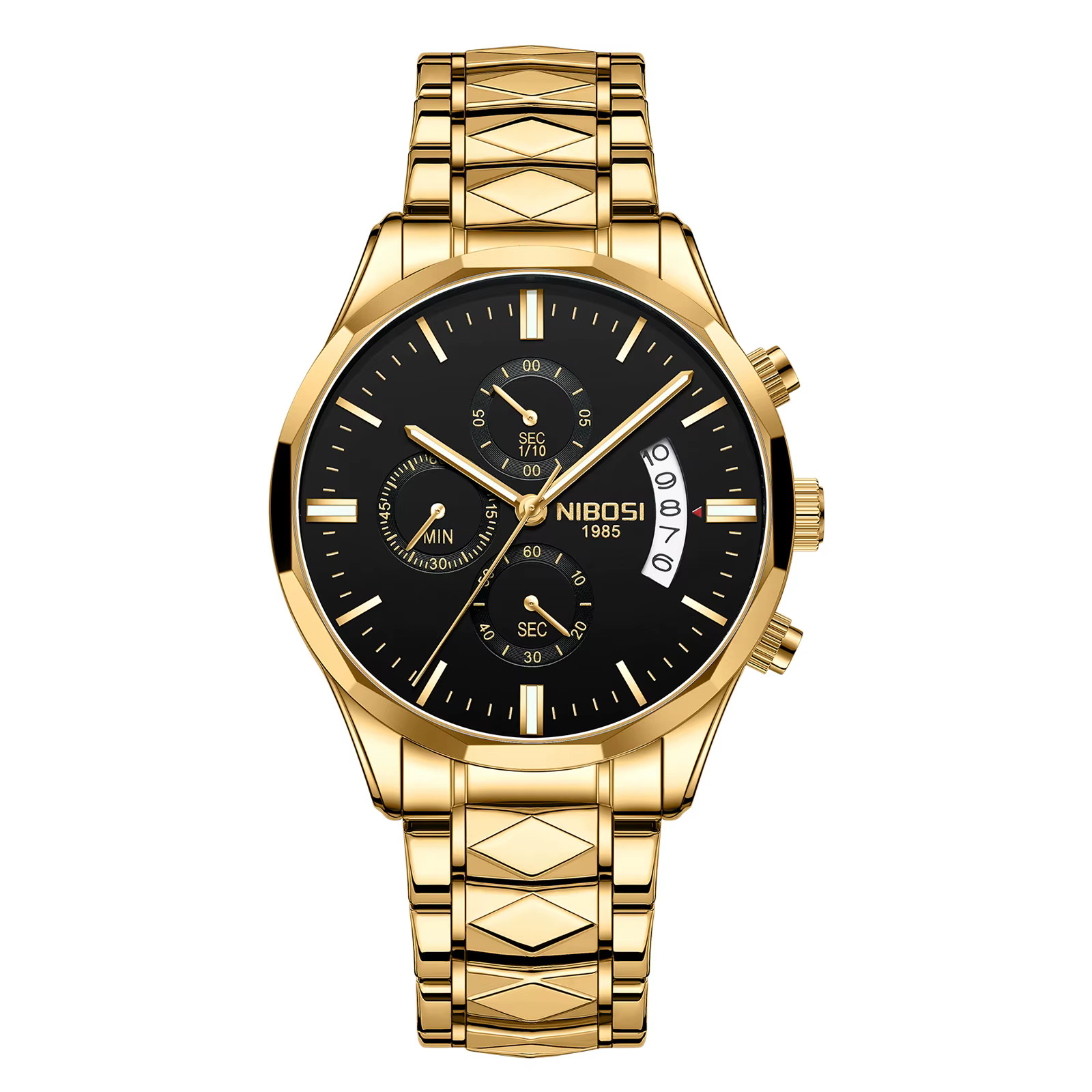 NIBOSI montres pour hommes de luxe étanche lumineux mode robe montre à Quartz décontracté analogique