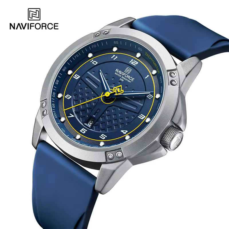 NAVIFORCE montre-bracelet à Quartz décontractée mode étanche montres pour hommes Sport bracelet en S