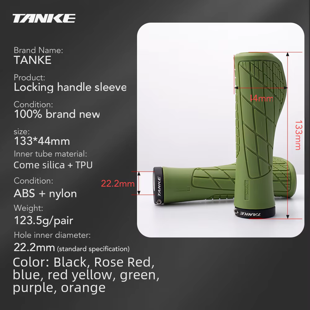 TANKE poignées de guidon en Silicone poignée vtt antichoc antidérapant montagne/route vélo poignée c