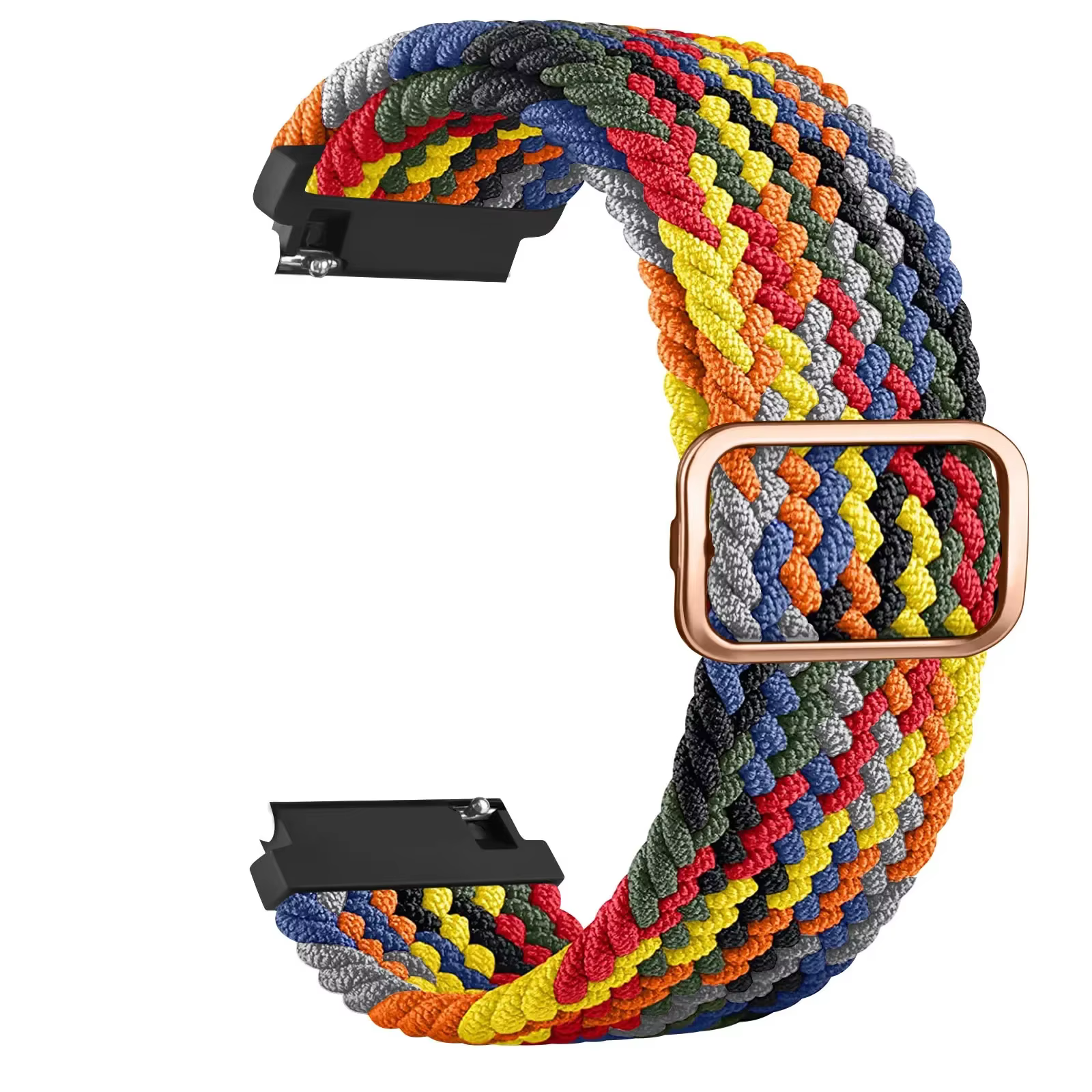 Bande tressée élastique 20/22mm, pour Garmin Forerunner 55 265 965 255 165 245 /Vivoactive 5 4 3/Ven
