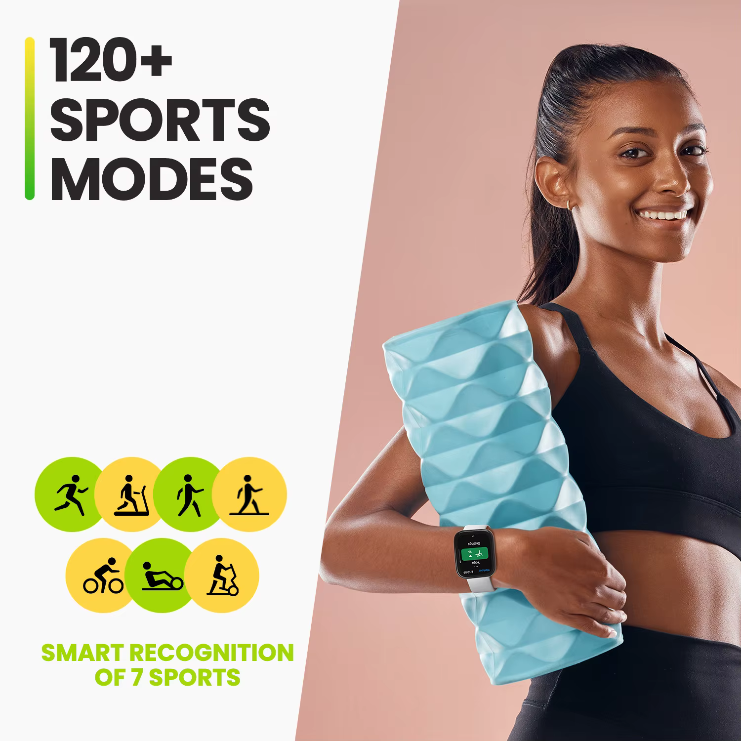 Montre connectée Amazfit Bip 5 originale, 46 mm, 120+ modes sportifs, surveillance du sommeil, fréqu