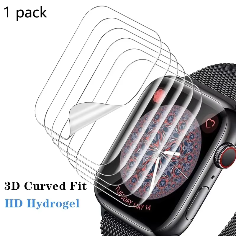 Protecteur d'écran pour Apple Watch, Film de protection en verre HD, iWatch 6, SE, 5, 4, Série 7, 8,