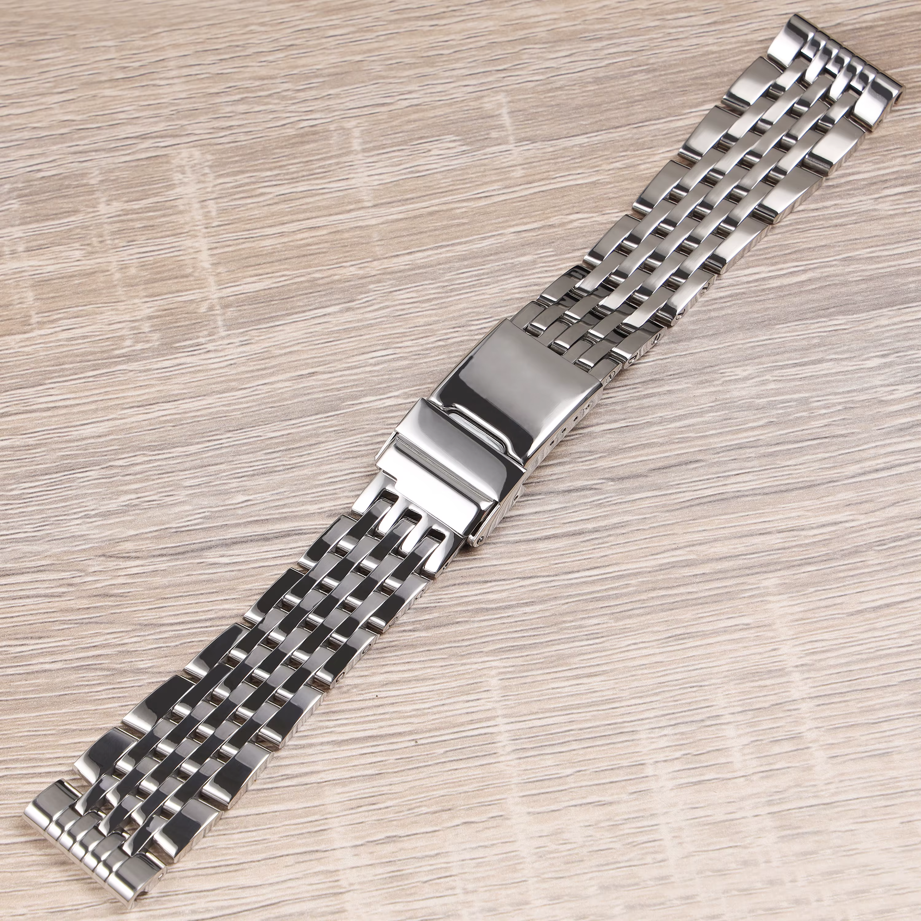 Bracelet de montre en acier inoxydable massif, argent poli, pour Breitling, nouveau bracelet à extré